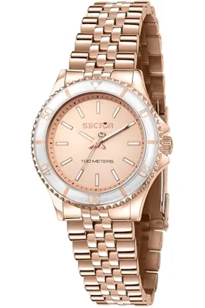 Sector Damen Analog Quarz Uhr mit Edelstahl Armband 8056783168194