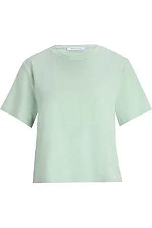 Tamaris Damen Cropped Oversized T-Shirt ASCEA Grün M