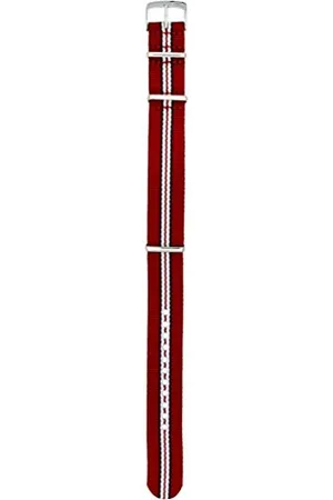 Morellato Uhrenarmband aus gewebtem Ripsband weiß rot blau 22 mm für omega tag heuer rolex tudor, , Medium, Armband