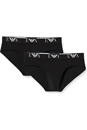 Emporio Armani Emporio Armani Herren 111321cc715 Slip, Schwarz (Nero/Nero 07320), M EU (2er Pack)