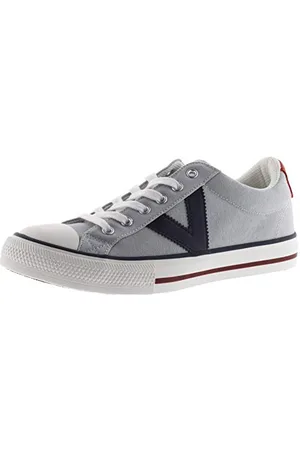 victoria Unisex Low-Top Tribu Canvas & Kontrast-Logo & Gummi-Zehe 1065164 für Erwachsene GRIS 43