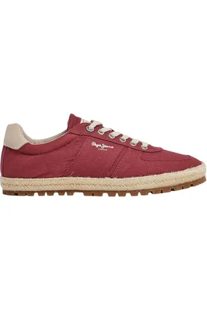 Pepe Jeans Herren Drenan Sporty Sneaker, Rot (Ruby Wine Red), 9