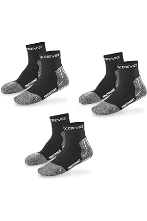 Black Crevice Trekkingsocken kurz, 3 Paar, black/white, 43-46