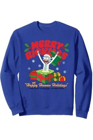 Rick and Morty Christmas Merry Rickmas Presents Sweatshirt