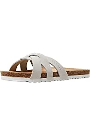 ESPRIT Damen modischer Tieffußbett Slipper, 040/LIGHT Grey, 36 EU