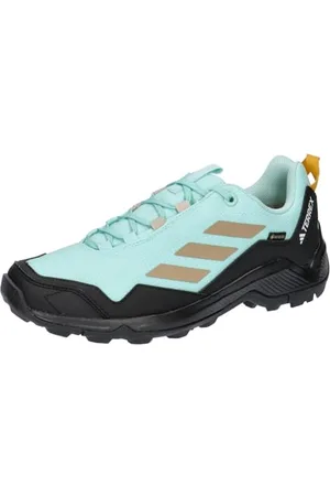 adidas Damen Terrex Eastrail Gore-TEX Hiking Shoes Wanderschuhe, Aqua/Wonder beige/preloved Yellow, 45 1/3 EU