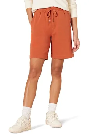 Amazon Damen Fleece-Bermudashorts mit hoher Taille (in Übergröße erhältlich), , S