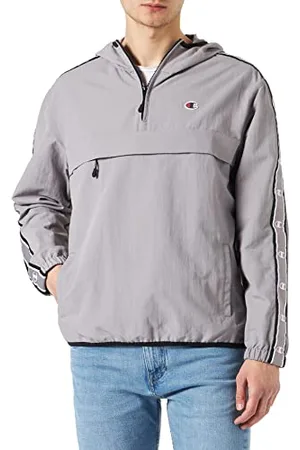 Champion Herren Legacy Outdoor Coated Woven Nylon Tape Logo Hooded Jacke, , S
