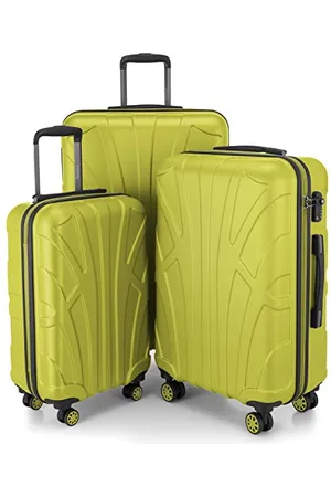 SUITLINE 3er Koffer-Set Trolley-Set Rollkoffer Hartschalen-Koffer Reisekoffer, TSA, (55 cm, 66 cm, 76 cm), 100% ABS, Matt