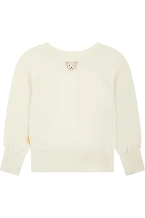 Steiff Pullover EU Größe 110 , Mädchen Pullover, Pulli langärmelig, Kinder-Pulli, warm und bequem, waschmaschinenfest