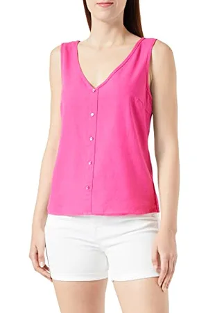 VERO MODA Damen Vmmymilo Sl V-Neck Shirt WVN Ga Tank Top, , L EU