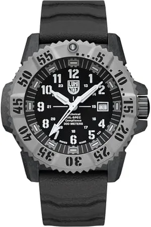 Luminox Herren Analog Schweizer Quarzwerk Uhr mit Gummi Armband XL.3351.1.Set