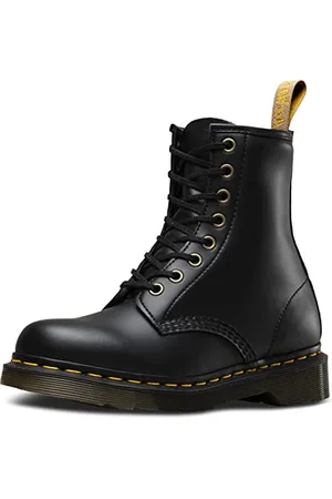 Dr. Martens Vegan 1460 Black Felix Rub Off, Unisex-Erwachsene Low Brogue Schnürschuhe, , 41 EU