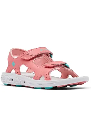 Columbia Childrens Techsun Vent Trekkingsandalen für Unisex Kinder, Rot (Wild Salmon x Dolphin), 31 EU