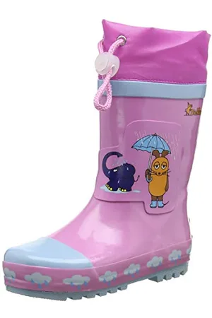 Playshoes Kinder Gummistiefel aus Naturkautschuk, trendige Unisex Regenstiefel mit Reflektoren, , 26/27 EU