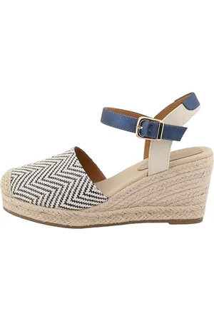 TOM TAILOR Damen 7490730004 Keilsandale, Navy-Gold, 39 EU