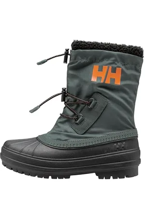 Helly Hansen JK VARANGER Insulated Snow Boot, 453 Dark Creek/NEON ORANGE, 31 EU
