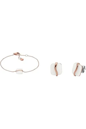 Skagen Damenarmband und Ohrringe Sofie Sea Glass, Edelstahl, Set