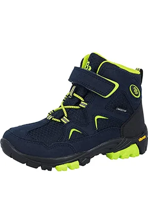 BRUTTING Jungen Mount Mera Kids High Cross-Laufschuh, Marine/ Lemon, 32 EU