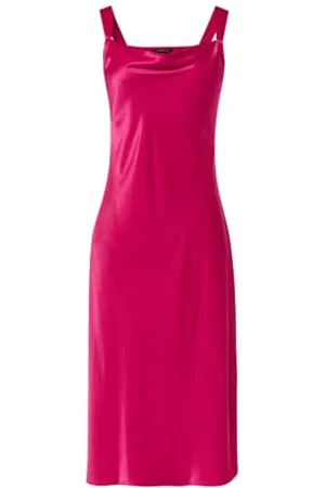 Comma, Midi Kleid aus Satin