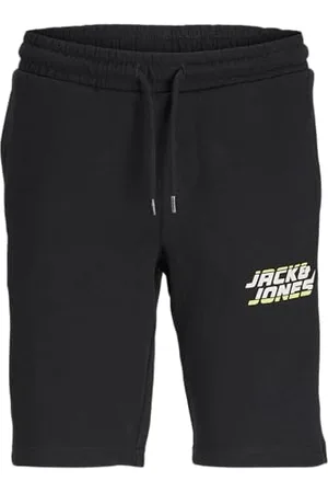 JACK&JONES JUNIOR Jungen JPSTKAPPER Sweat Shorts SMU JNR Sweatshorts, Black, 164 cm