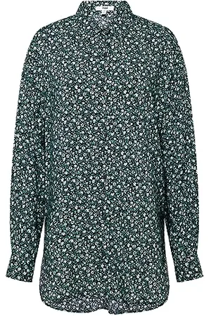 Mavi Printed Oversize Shirt; Black Petal Print