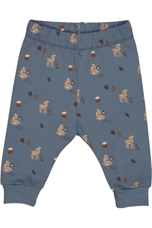 Müsli By Green Cotton Baby - Jungen Deer Sweatpants, Stormy Blue/Shade/Bark, 92 EU
