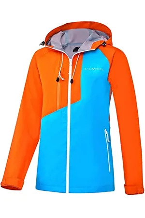 Black Crevice Damen dünne wasserdichte Hardshell Jacke, atmungsaktiv, , 38