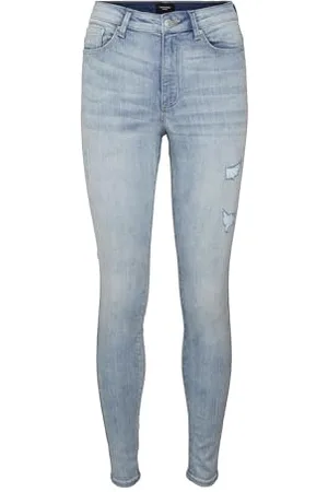 VERO MODA Damen Vmsophia Hr Skinny Destr Am314 Noos Jeans, , L / 32L EU