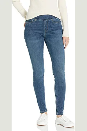 Amazon Damen Pull-On Stretch-Jeggings mit mittelhohem Bund (in Übergrößen erhältlich), , 40