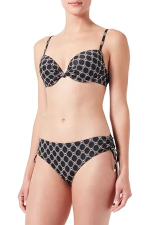 Emporio Armani Damen-Push-Up-BH und Slip mit Jacquard-Monogramm-Bikini-Set, , L
