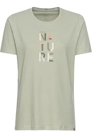 Camel Active Damen T-Shirt mit Print aus nachhaltigem Organic Cotton Womenswear-L