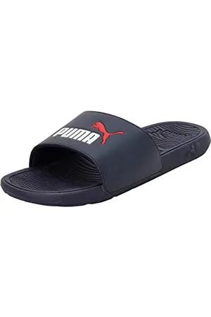 PUMA Unisex Cool Cat 2.0 Slide Sandal, Parisian Night White Red, 39 EU