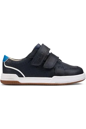 Clarks Jungen Fawn Solo T Sneaker, Blau, 20 EU