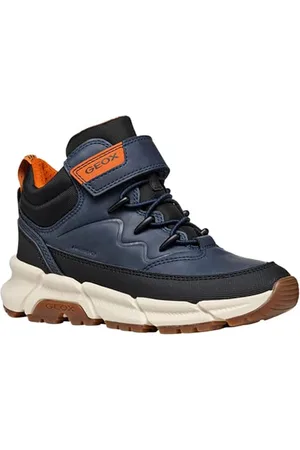 Geox J FLEXYPER Plus Boy Ankle Boot, Navy/Black, 35 EU