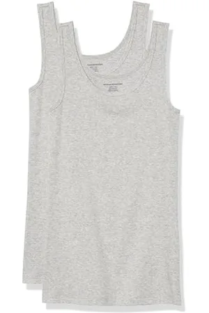 Amazon Damen Tanktop schlanke Passform, 2er-Pack, , XS