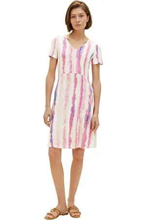 TOM TAILOR Damen Jersey Kleid mit Muster