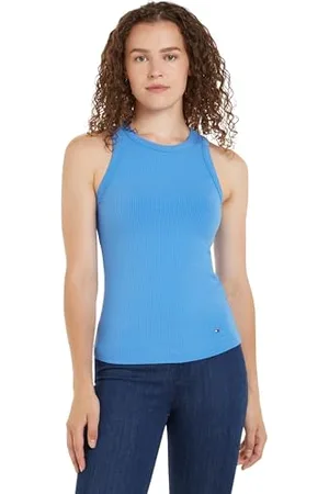 Tommy Hilfiger Damen Top Slim 5X2 Rib Stretch, , XXXL