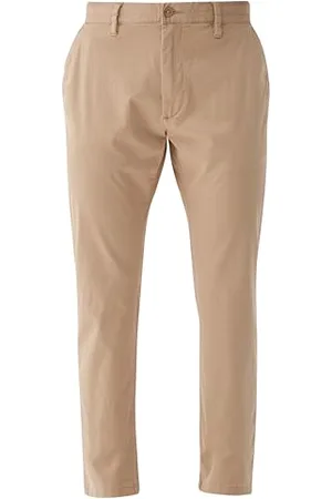 QS by s.Oliver Herren, Chino Hose, Slim Fit, Beige, 31W / 32L