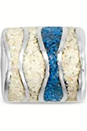 DUR Schmuck Anhänger Strandwelle | 925er Silber, Strandsand und Steinsand | P3846