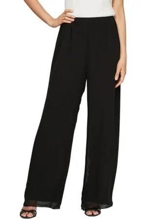 ALEX Damen Straight Leg Dress Pant for Mother of The Bride, Elegant Party Outfit (Petite and Regular Sizes) Klassische Hose, , Small Zierlich