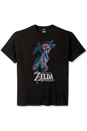 Nintendo Herren Zelda Breath of The Wild Mipha Paint T-Shirt, , Klein