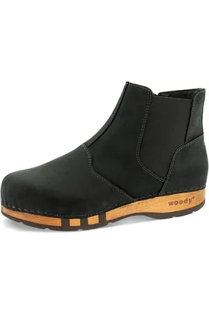 Woody Herren Louis Clog Stiefelette, Nero, 43 EU