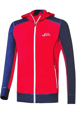 Black Crevice Herren Merino Kapuzenjacke, steel blue/ski patrol, XL