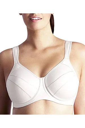 Berlei Damen Sport-BH Full Support Underwired Bra, Weiß,80F (Herstellergröße:36E)