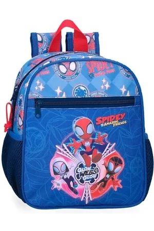 Marvel Disney Spidey Power of 3, Kinderrucksack, Schulrucksack, breite Träger, ergonomisch und gepolstert, Verschiedene Taschen von Joumma Bags., , Vorschulrucksack
