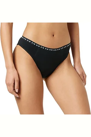 Dim Perioden Unterwäsche Waschbarer Periodenslip Starke Blutung - Protect Bio Damen x1, Black, XL