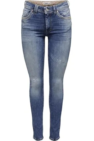 ONLY Damen ONLSTACY MW Skinny L ANK JNS REA Jeans, , 27W x 32L
