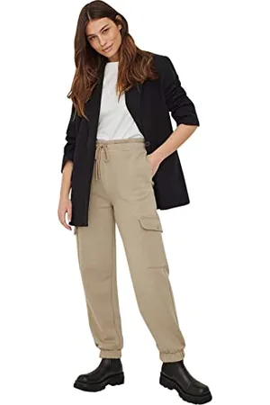 NA-KD Damen Big Pocket Sweatpants Trainingshose, , L