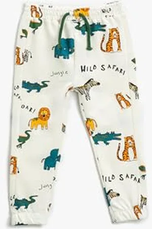 Koton Baby - Jungen Cotton Animal Printed Sweatpants, , 6-9 Monate EU